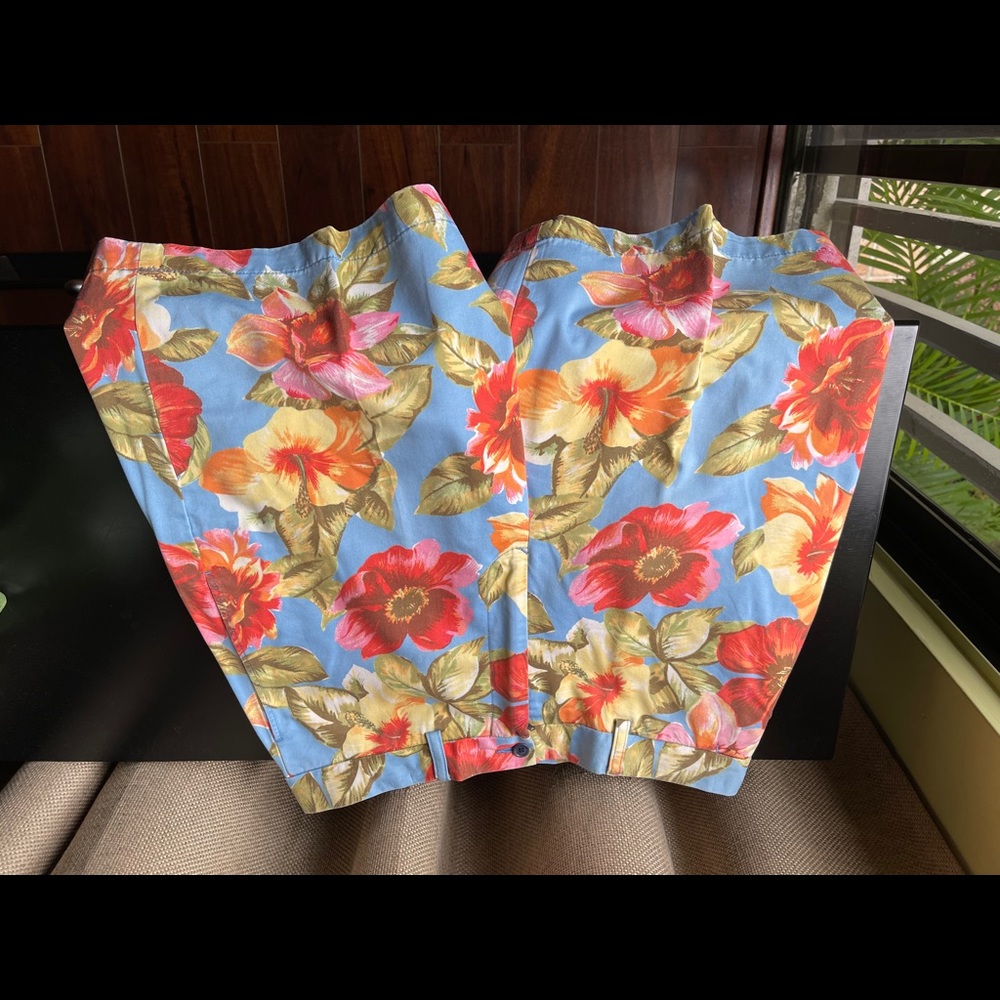Mens Nautica Floral Print Shorts